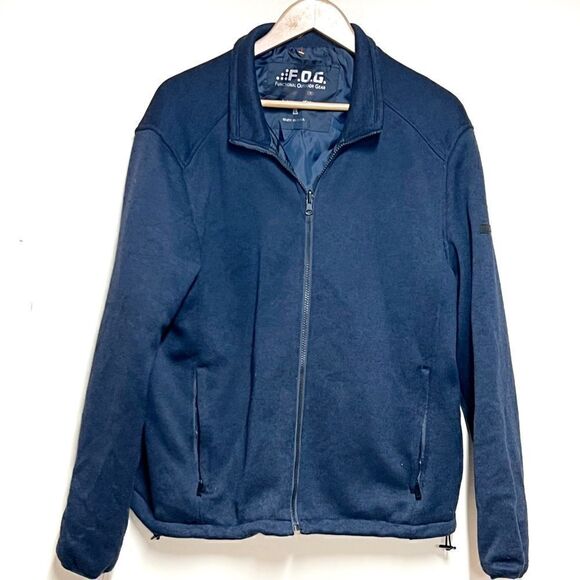 F.O.G London Fog Functional Outdoor Gear 3:1 Lined Zip Navy Jacket Sz Mens L - Picture 1 of 7